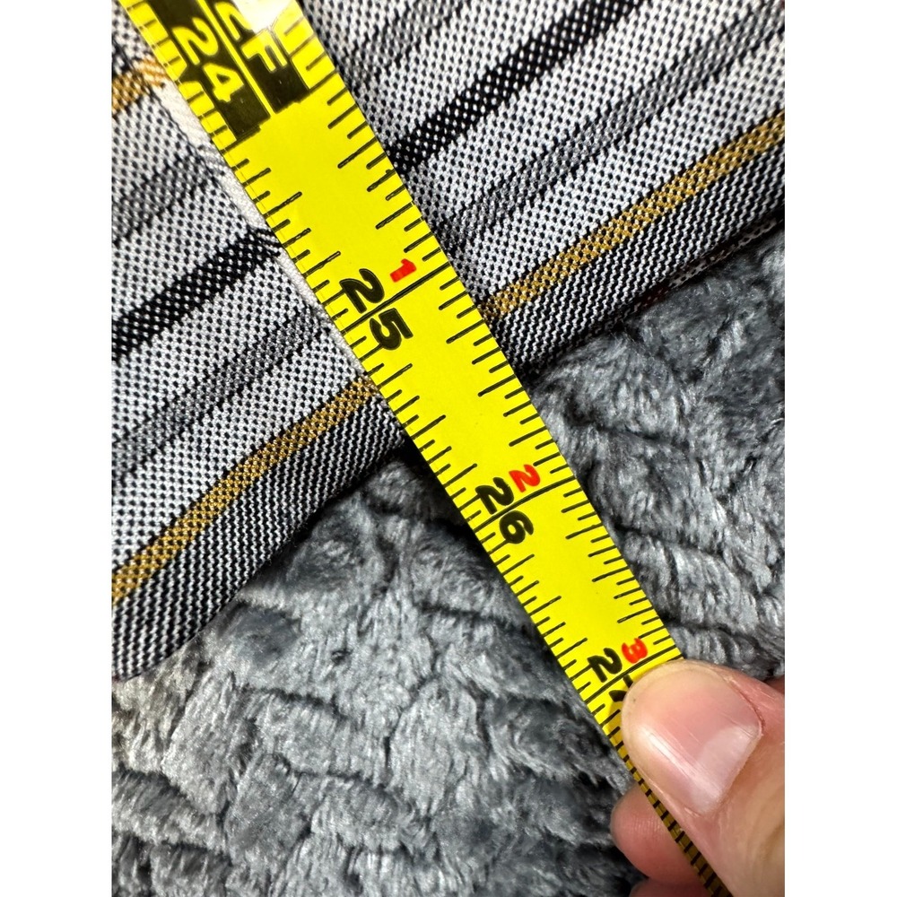 J Crew Cropped Pants Womens 4 Gray‎ Plaid Stretch Slash Pockets Casual Work - Picture 4 of 9